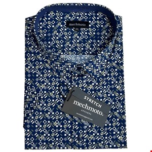Mechmoto SS Cotton Stretch Shirt Geo Print